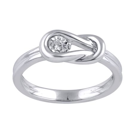 0.04 Ct T.W. Diamond Fashion Ring in Sterling Silver | Walmart Canada