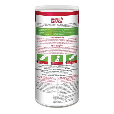 litter deodorizer miracle nature odor 567g scented formula powder control cat box