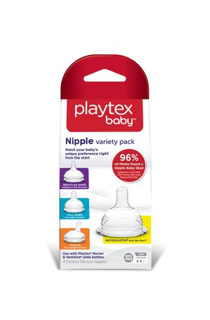 Playtex bottles sales nipple sizes