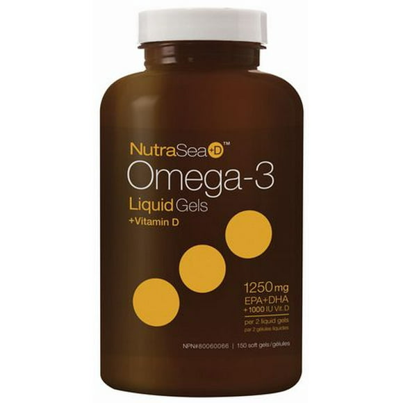 Gélules Omega 3 + Vitemine D NutraSea +D de Nature's Way à saveur de pomme