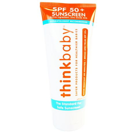 Thinkbaby Sunscreen Spf 50+, 6oz, Mineral based sunscreen