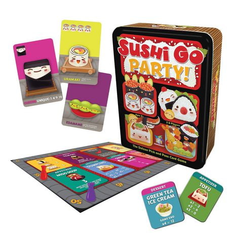 Jeu de cartes Sushi Go Party! de Gamewright - Anglais seulement