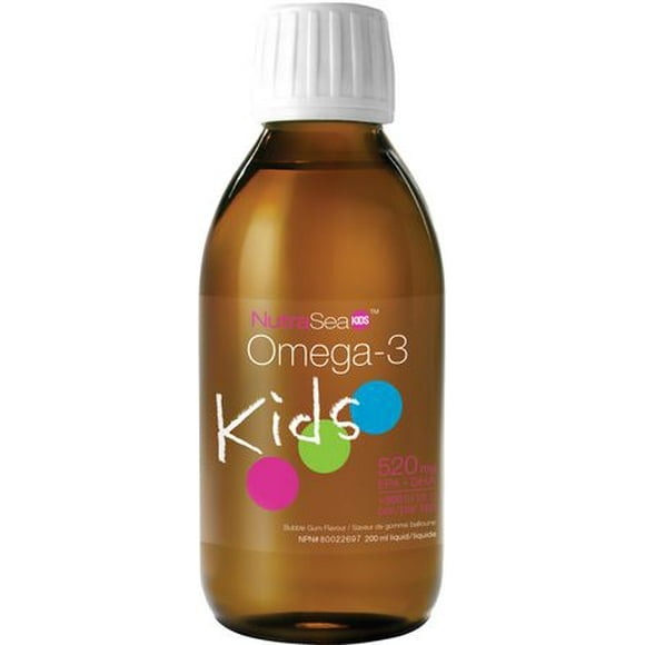 Liquide Omega 3 NutraSea Kids de Nature's Way à saveur de gomme balloune Maintien d'une bonne santé