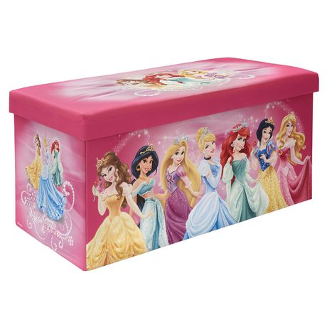 30 Folding Bench Princess Licensed, Disney Princess Foldable Storage Box