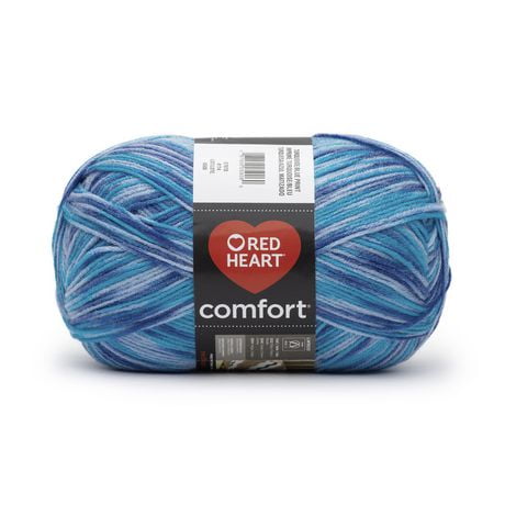 Red Heart® Comfort® Yarn, Prints, Acrylic #4 Medium, 12oz/340g, 649 Yards, Versatile yarn large ball size