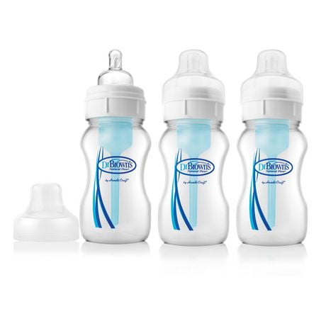 Lot De 5 Biberons Dr. Brown's En Verre – 250 Ml – Tétines Niveau 1 – Neufs