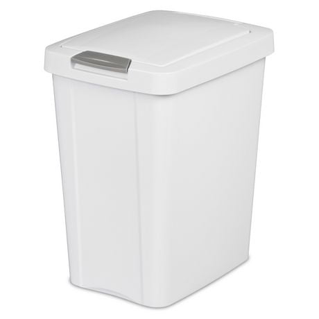 Sterilite 28L Touch Top Wastebasket - White, 28L