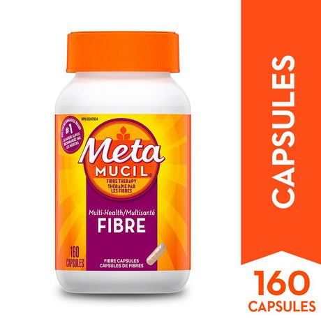 Metamucil 3 in 1 MultiHealth Fibre! Fiber Supplement Capsules, 160 Count