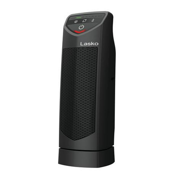 Lasko 14" 1500W Oscillating Ceramic Electric Tower Space Heater, Black, CT14320C, Ceramic Tower Heater