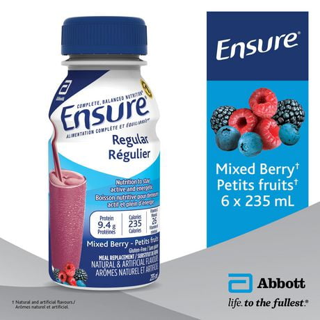 Ensure Regular Complete Balanced Nutrition Wildberry 6 X 235 Ml Walmart Canada
