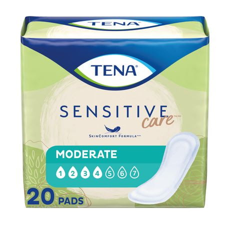 TENA Incontinence Pads for Women, Moderate, Regular, 20 Count, 20 Count