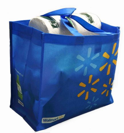 Sac provisions r utilisable embl matique de Walmart Bleu