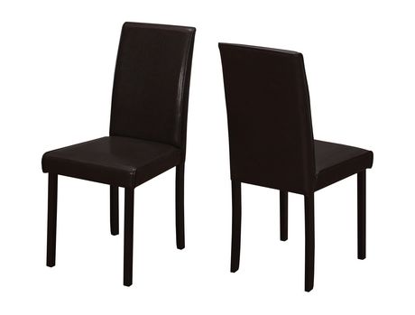 Monarch Specialties Leather Look Dining Chair Walmart Canada