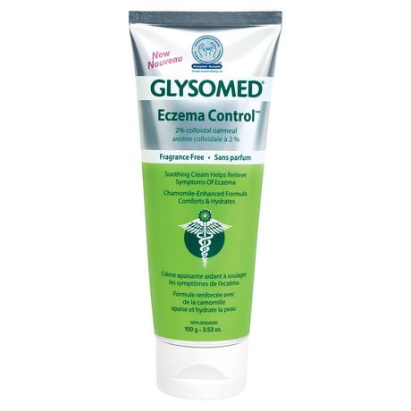 Crème pour le contrôte de l'eczéma Eczema Control Glysomed à 20 % d'avoine colloïdale sans parfum 100g