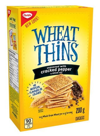 Christie Wheat Thins Cracked Pepper and Olive Oil Crackers ...