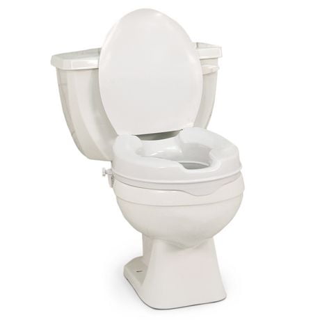 Profilio Raised Toilet Seat with Lid, White, 2 Inch | Walmart Canada