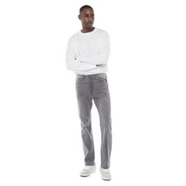 Jean slim anthracite extensible avec fermeture zip et poches