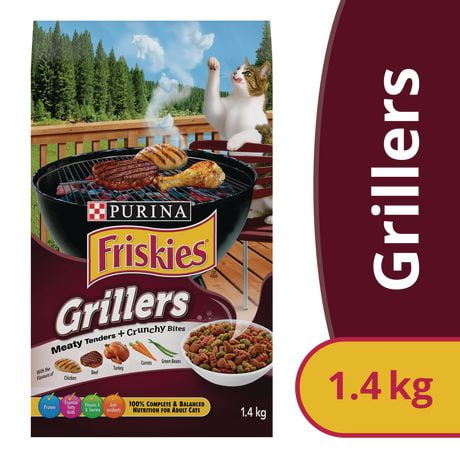 Friskies Grillers' Tender & Crunchy, Dry Cat Food, 1.4-7.5 kg