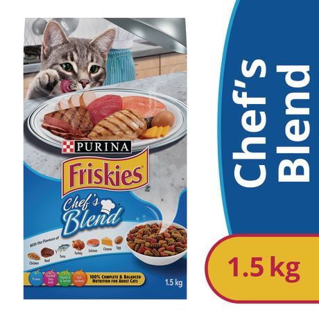 Friskies Chef's Blend, Dry Cat Food, 1.5-7.5 kg