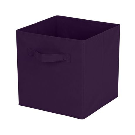 Mainstays Corbeille à cubes de rangement - Pliable, idéal pour la crèche, la salle de jeux, le placard et l'organisation de la maison. Taille assemblé : 26.7cmx26.7cmx27.9cm; Plusieurs couleurs en option.