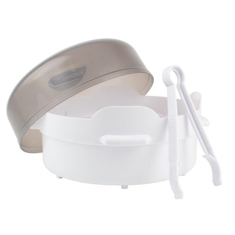 Dr. Brown's Microwave Steam Sterilizer for Baby Bottles, Nipples, Bottle Parts, Pacifiers, Teethers and Breast Pump Parts