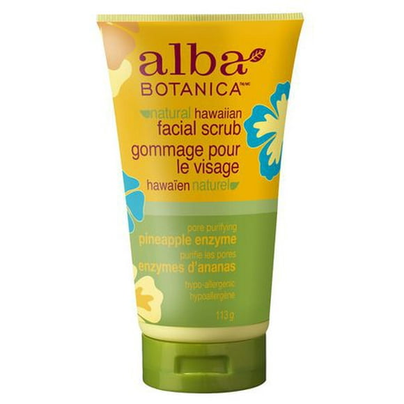 Alba Botanica Pineapple Enzyme Facial Scrub, 113 g