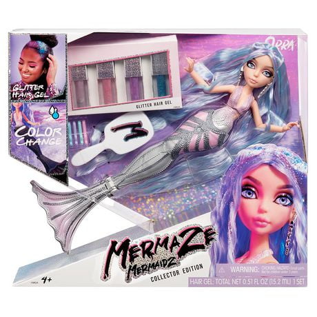 Luxueuse poupée-mannequin Mermaze MermaidzMC à couleur changeante, OrraMC, avec jeu de coiffure à porter et à partager