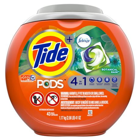 Tide PODS™ plus Febreze™ Laundry Detergent Pacs, Botanical Rain Scent ...