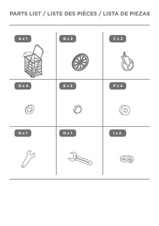 MAINSTAYS 4 Wheel Shopping Cart with Bag | Walmart Canada