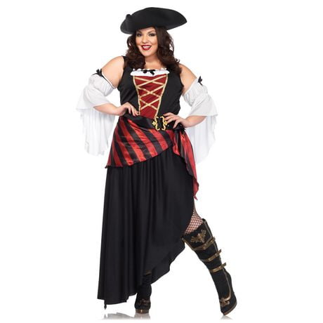 Plus Captain Blackheart Pirate Costume, Plus Size Costume