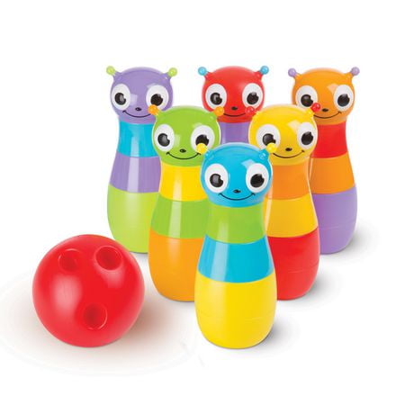 Melissa & Doug Mignon comme un jeu de bowling avec des insectes Jeu de plein air pour enfants (8 pièces) 2 ans et plus