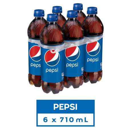 Pepsi cola, 710mL Bottles, 6 Pack | Walmart Canada