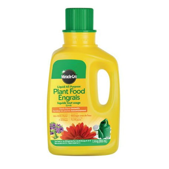Miracle-Gro Liquid All Purpose Plant Food 12-4-8 950mL, Liquid AP Plant Food 950mL
