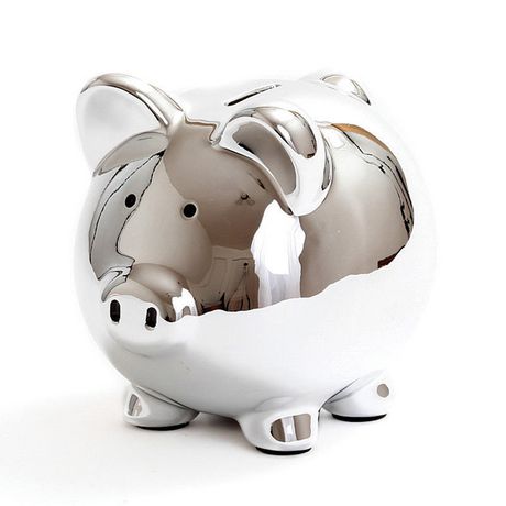 chrome piggy bank