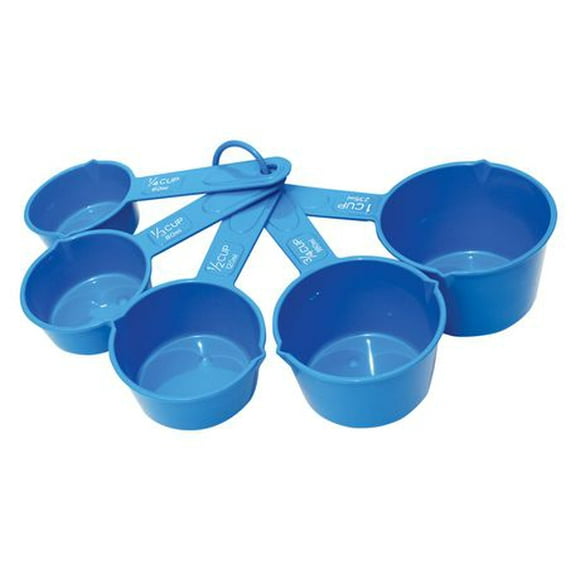 Pillsbury Measuring Cups, Set of 5, Dishwasher safe, BPA-Free, Nested Cups, Easy to read letters on the handle, Standard and Metric units, Measuring Cups, Set of 5