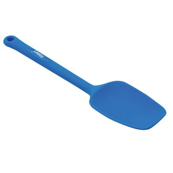 PILLSBURY Silicone Scoop Spatula, Blue, Flexible head, Stain resistant, Sturdy design, Heat resistant, Silicone scoop spatula