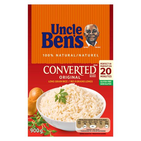 Riz de marque Uncle Ben's Converted original, 900 g La perfection