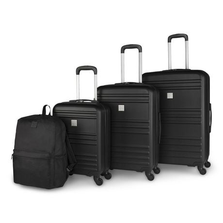 Bondstreet - Ensemble de 3 bagages en mélange ABS/PC et sac à dos en polyester