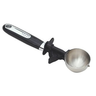 Stainless Steel Ice Cream Scoop with Trigger - #8 Stainless Steel Ice Scoops  for Cookie Dough Small