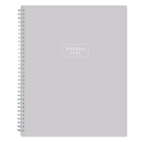 2024 Weekly Monthly Planner, 8.5x11, Blue Sky, Solid Gray, 8.5x11 Weekly/Monthly Planner