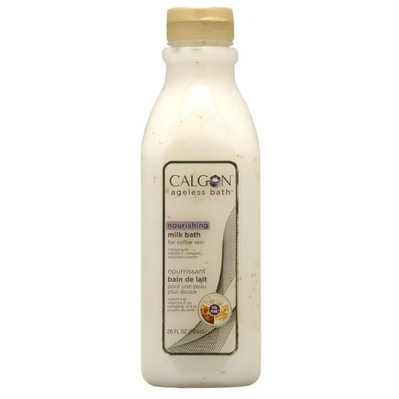 Calgon Ageless Bath Nourishing Milk Bath for Softer Skin, 786 ml