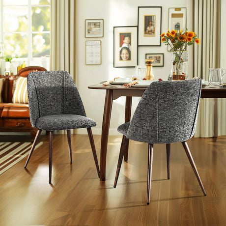 Homycasa Set of 2 Dining Chairs Elegant Mid Century Modern Side Chair ...