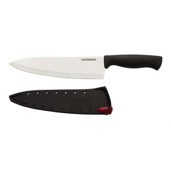 Farberware 8" Chef Knife with Self Sharpening Sleeve, Chef Knife