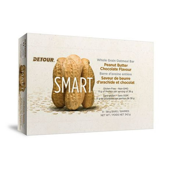 Barres protéiniques Smart de Detour au chocolat et beurre d'arachide