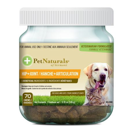 Pet Naturals of Vermont Hip + Joint Supplement for Dogs And Cats