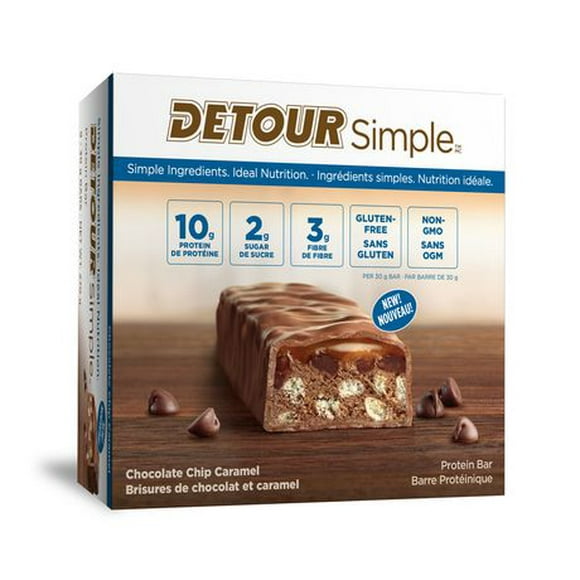 Detour Simple Chocolate Chip Caramel Protein Bars