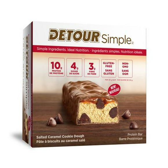 Detour Simple Salted Caramel Cookie Dough Protein Bars