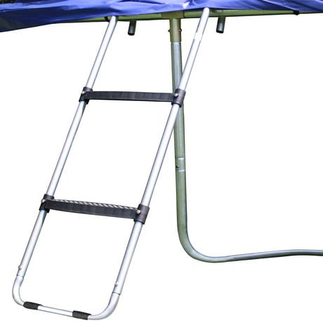 SKYWALKER TRAMPOLINES Wide Step Outdoor Trampoline Ladder, 2 Step Universal Hook, Trampoline Accessories for Kids