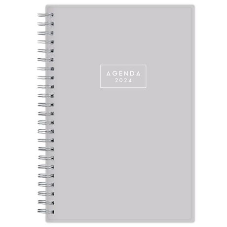 2024 Weekly Monthly Planner, 5x8, Blue Sky, Solid Gray, 5x8 Weekly/Monthly Planner