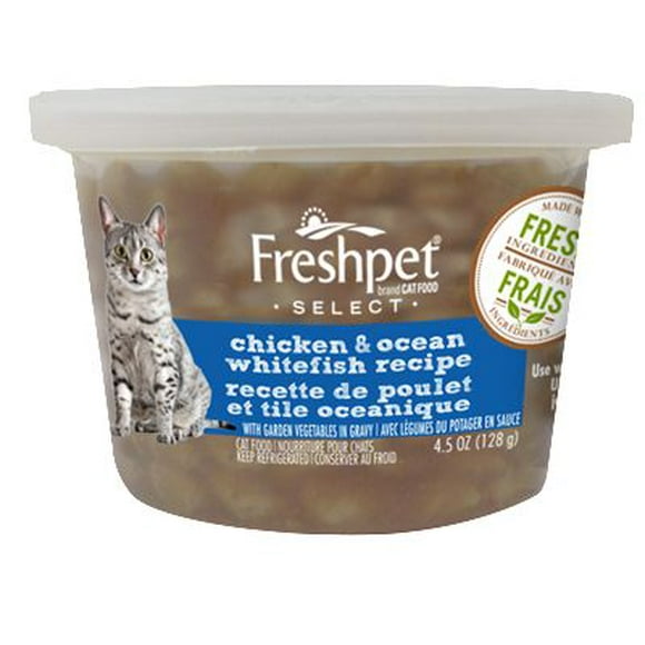 Nourriture pour chats Select de Freshpet recette de poulet et tile océanique